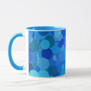 blue dot confetti coffee mug