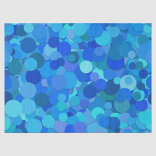 blue dot confetti tissue paper 