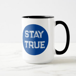Blue Dot Election Black and White Coffee Mug