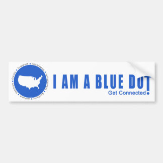 Blue Dot U.S.A. Bumper Sticker