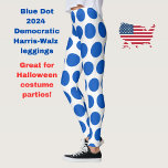 Blue Dot US Democrat Support Anti-Trump Protest Leggings<br><div class="desc">These eye-catching leggings feature an all-over geometric blue dot pattern, indicating political protest against American President Donald Trump. Initially appearing during the 2024 US Presidential Election as a sign of Democratic support in a red, Republican area, the blue dot is again popping up nationwide in protest of the current administration,...</div>