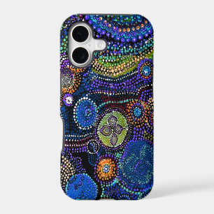 Blue Dots Artistic Swirls iPhone SE/5/5s Case