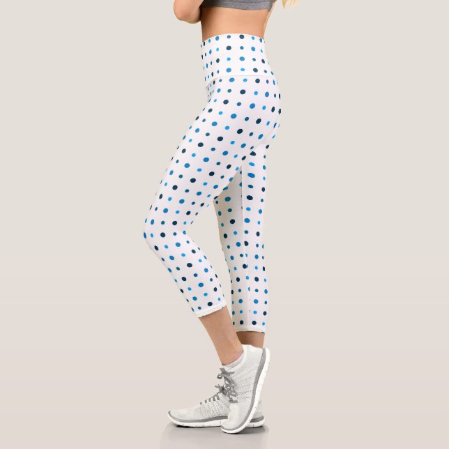 Blue dots capri leggings (Left)