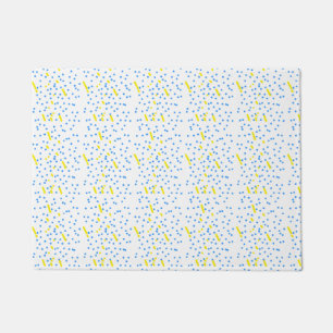 Blue Dots Meteor Shower Doormat
