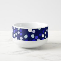 Blue Dots Multi Coloured Fun Geometric Design