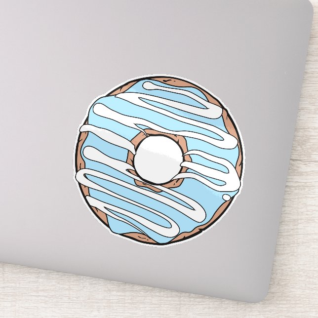 Blue Doughnut, Doughnut, Glaze, Icing, Frosting (Detail)