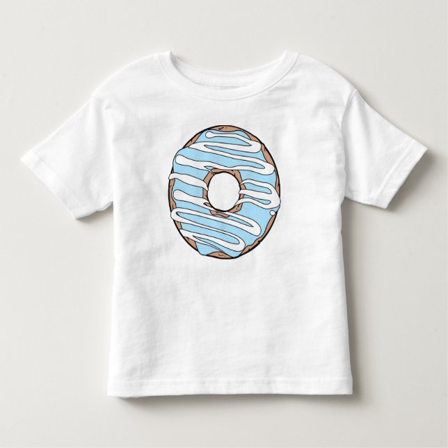 Blue Doughnut, Doughnut, Glaze, Icing, Frosting Toddler T-Shirt (Front)