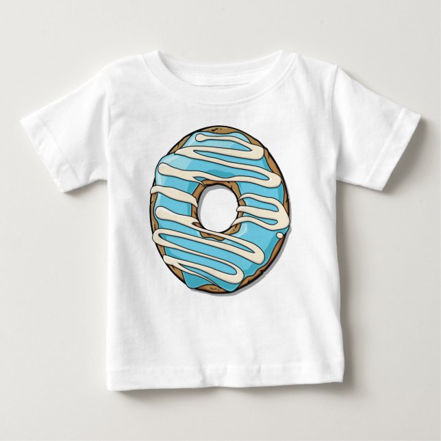 Blue Doughnut, Doughnut, Icing, Frosting, Glaze Baby T-Shirt (Front)
