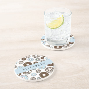 Blue Doughnuts, Brown Doughnuts, Sprinkles, Your N Coaster