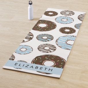 Blue Doughnuts, Brown Doughnuts, Sprinkles, Your N Yoga Mat
