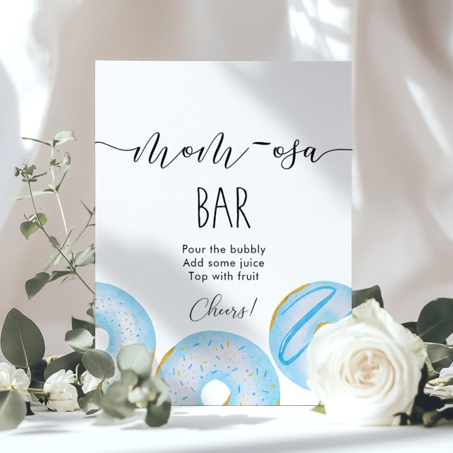 Blue doughnuts Momosa bar Poster (Creator Uploaded)