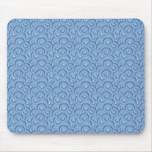 Blue Doughnuts Mouse Pad