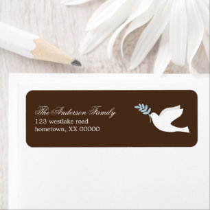 Blue Dove Address Labels