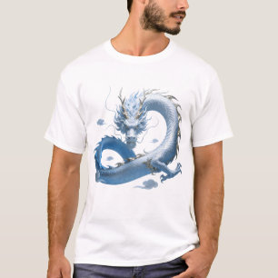 Blue Dragon Art   Mythical Fantasy Aesthetic   Ori T-Shirt