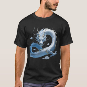 Blue Dragon Art   Mythical Fantasy Aesthetic   Ori T-Shirt