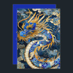 Blue Dragon Birthday Card<br><div class="desc">Celebrate a special day with a touch of dragon magic! This blue Chinese dragon design,  paired with the playful phrase 'Don't slay dragons before blowing out your candles! It makes for a memorable and whimsical birthday card. Customize the card with the "Personalize" feature on Zazzle in seconds.</div>