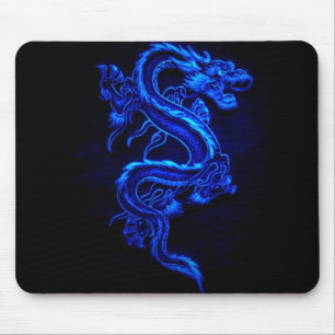 blue-dragon-black-fire mouse pad