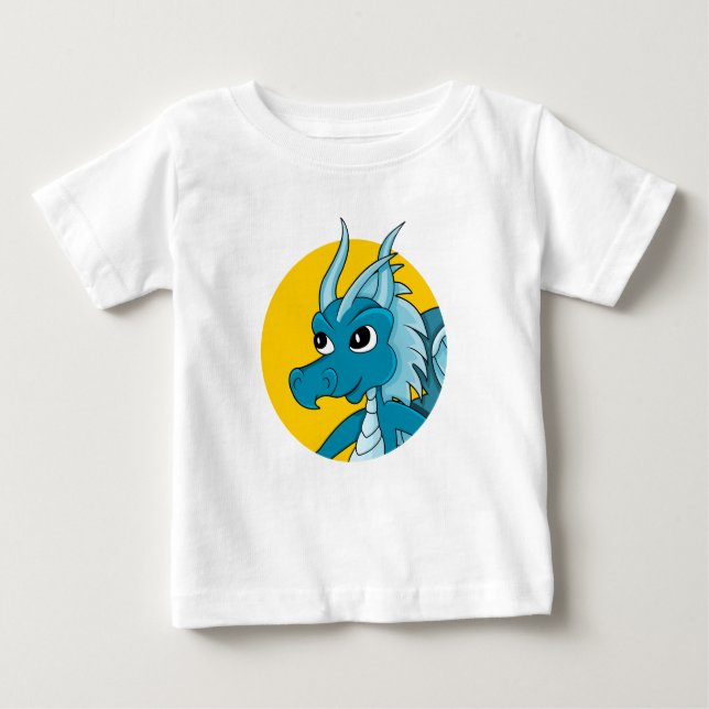 Blue dragon cartoon baby T-Shirt (Front)