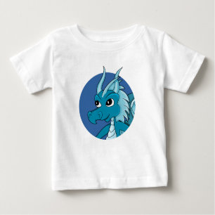 Blue dragon cartoon baby T-Shirt