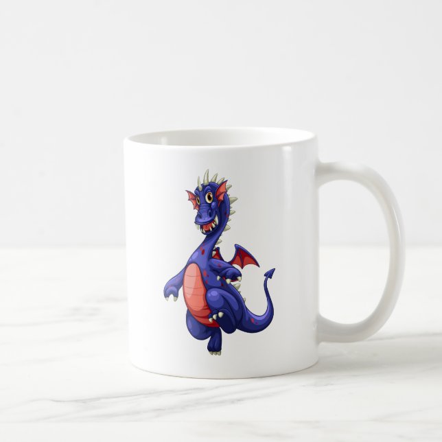Blue dragon coffee mug (Right)