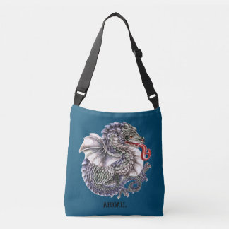 Blue Dragon Cross Body Bag