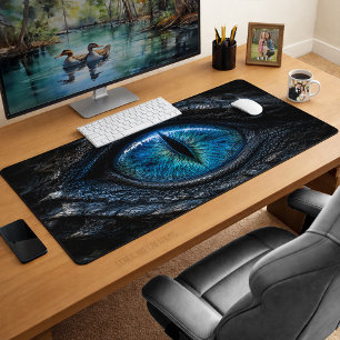 Blue Dragon Eye Dark Fantasy Desk Mat