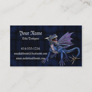 Blue Dragon Fantasy Business Card