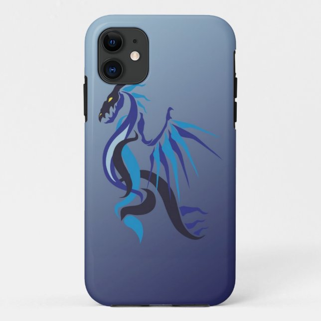 Blue Dragon Flame Case-Mate iPhone Case (Back)