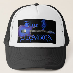 Blue Dragon Guitar Chinese Dragon Baseball Hat