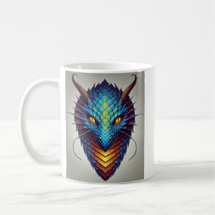 Blue Dragon Head Coffee Mug