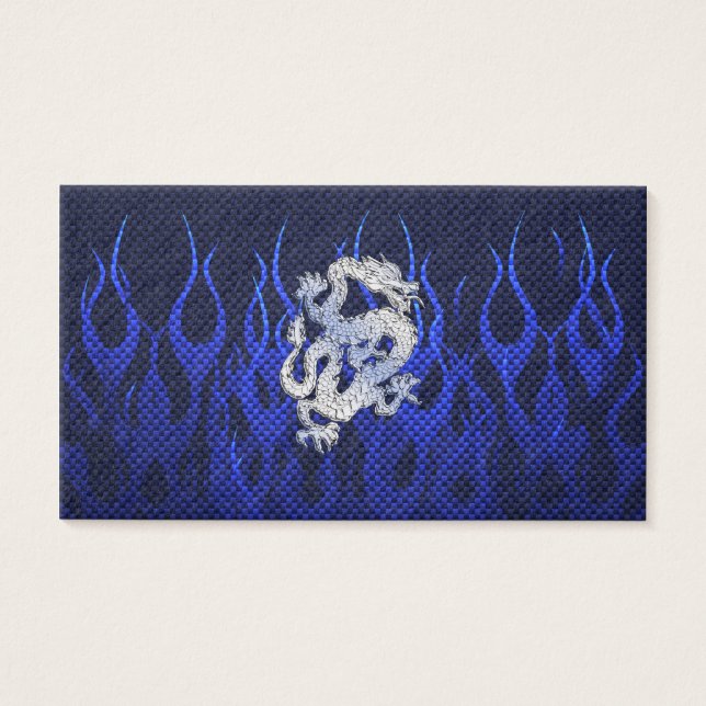 Blue Dragon in Chrome Carbon Fiber Styles (Front)