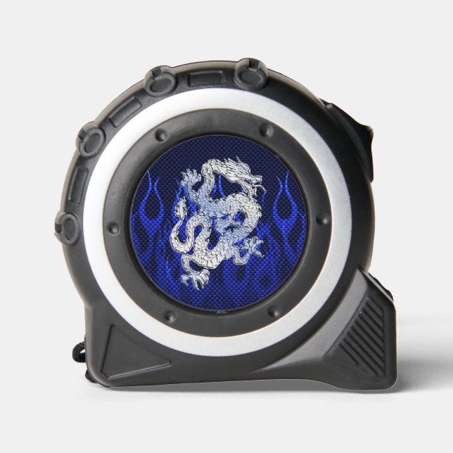 Blue Dragon in Chrome Carbon Fibre Styles 1 (Front)