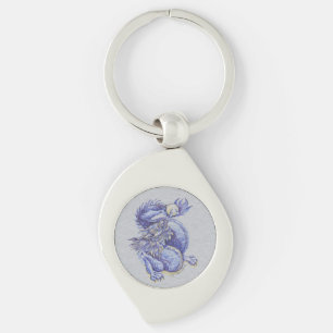 Blue Dragon Key Ring