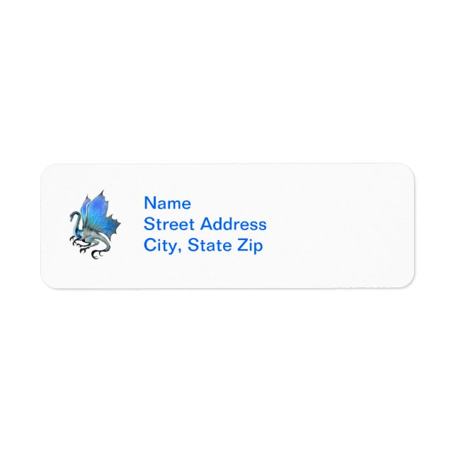 Blue Dragon Label Return Address Label (Front)
