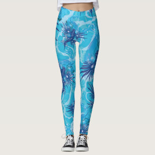 Blue Dragon Marine Creature Leggings