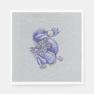Blue Dragon Napkin