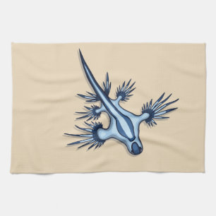 Blue Dragon Nudibranch Tea Towel