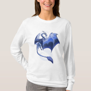 Blue Dragon of Winter Fantasy Art T-Shirt