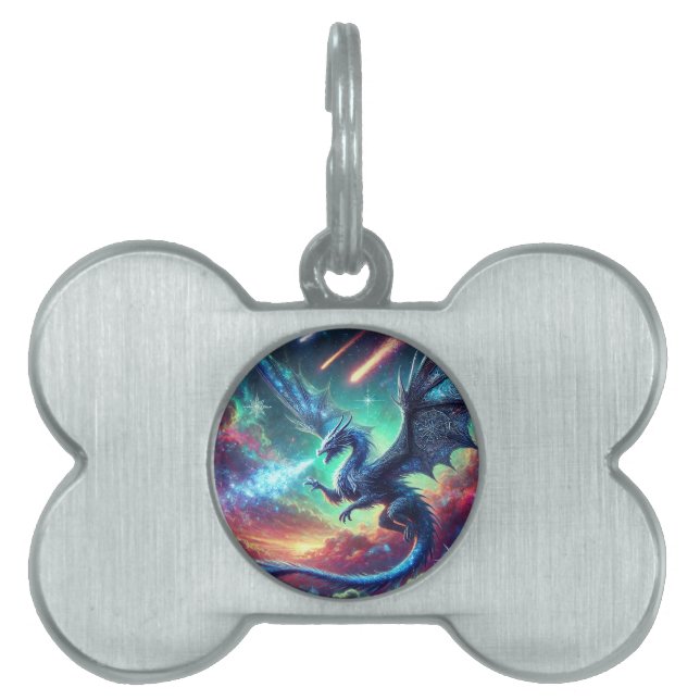 Blue Dragon Pet ID Tag (Front)
