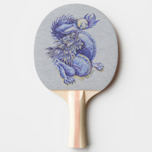 Blue Dragon Ping Pong Paddle