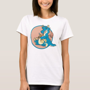 Blue Dragon playing with a Stuffed Knight figure T-Shirt