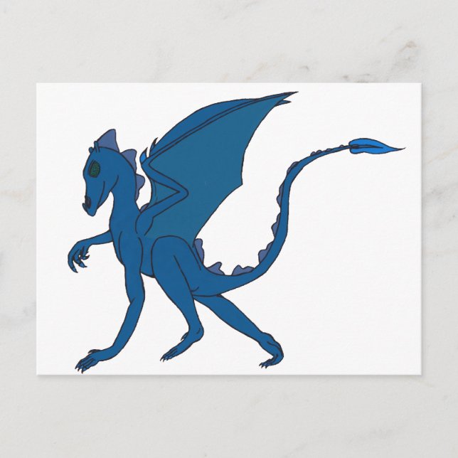 Blue Dragon Postcard by IDC (Front)