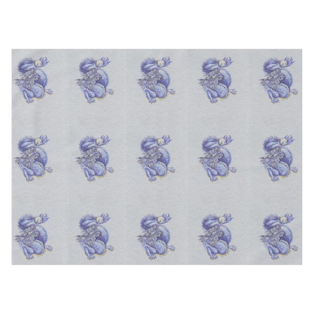 Blue Dragon Tablecloth (Front (Horizontal))