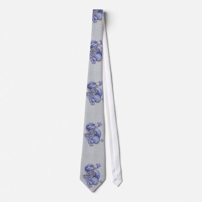 Blue Dragon Tie (Front)