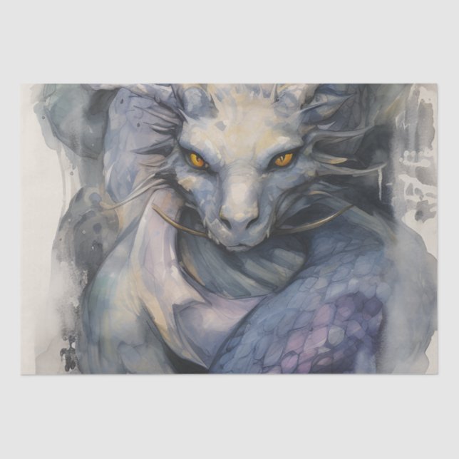 Blue Dragon Tissue Paper (Front)