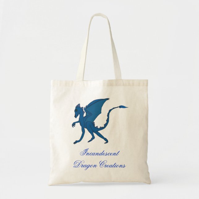 Blue Dragon Tote - by IDC - Script version Bag (Front)
