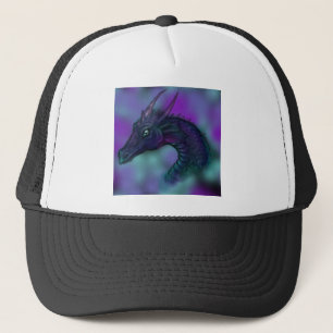 Blue Dragon Wyvern Drake Dragons Flying Wings Cute Trucker Hat