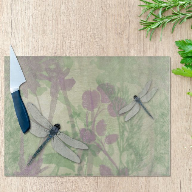 Blue Dragonflies Cutting Board (Creator Uploaded)