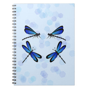 blue dragonflies notebook