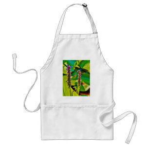 Blue Dragonfly and flowers Standard Apron
